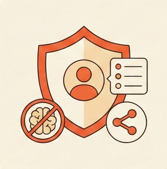 Shield icon representing data privacy — no model training on your data